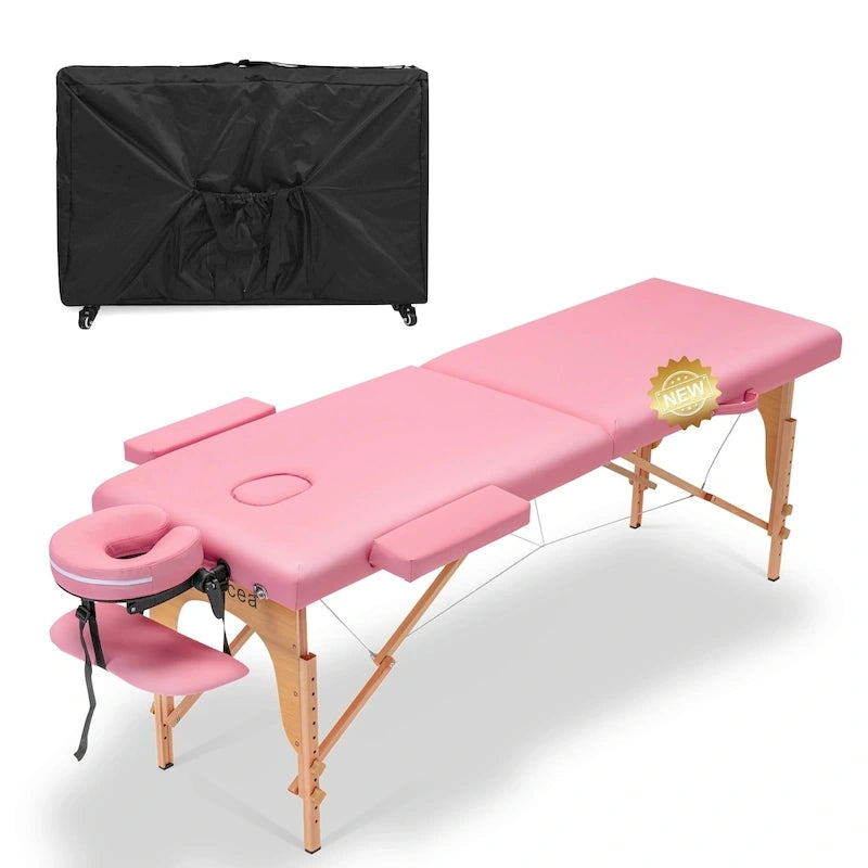 Table de massage portable de 84 pouces de long avec housse de transport