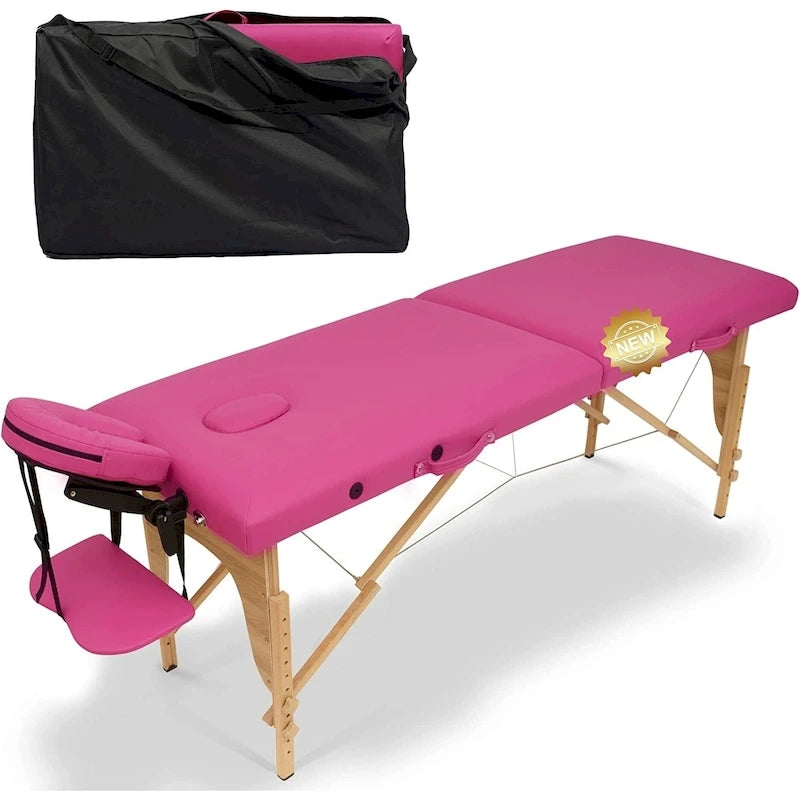 Table de massage portable de 84 pouces de long avec housse de transport