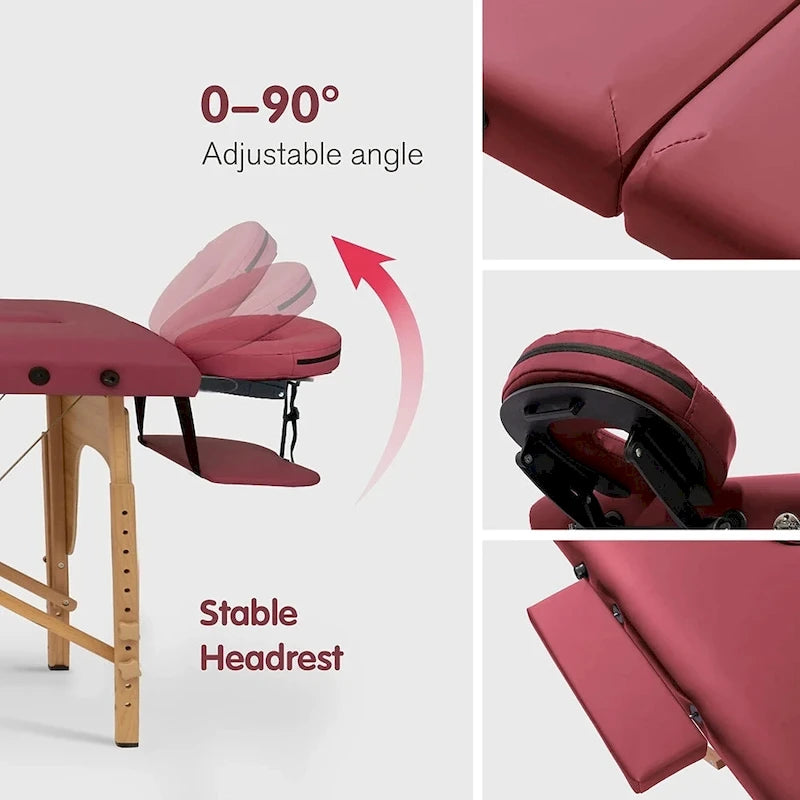 Table de massage portable de 84 pouces de long avec housse de transport