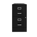 Classeur métallique Space Solutions 22 Deep à 2 tiroirs, noir
