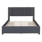 Lit plateforme rembourré Queen size