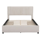 Lit plateforme rembourré Queen size