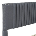 Lit plateforme rembourré Queen size