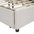 Lit plateforme rembourré Queen size
