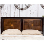 Lit à panneau Furniture of America Wigh en bois massif de noyer rustique
