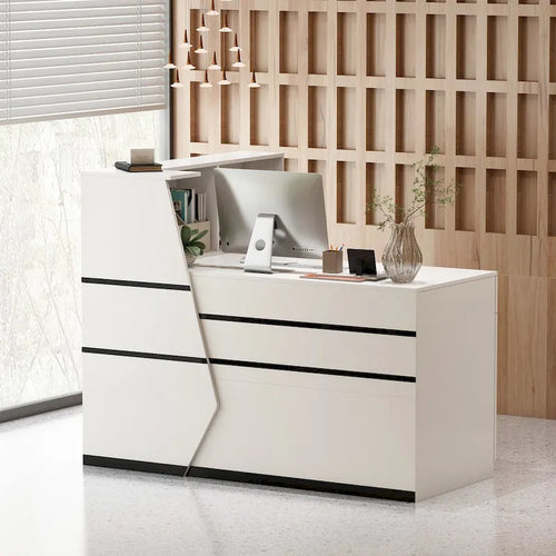 1-Drawer Reception Computer desk With one Door