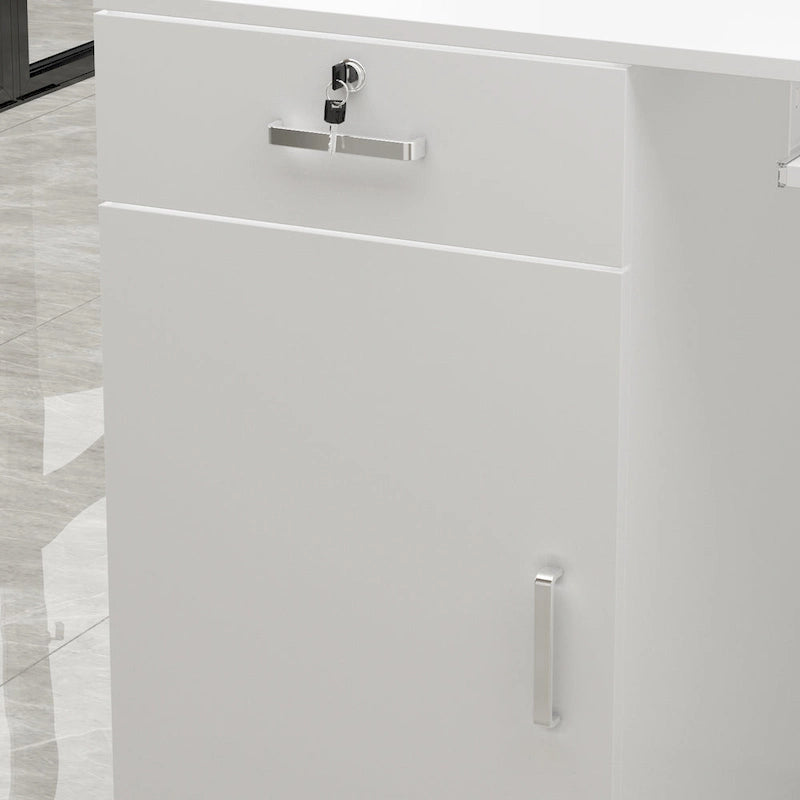 1-Drawer Reception Computer desk With one Door