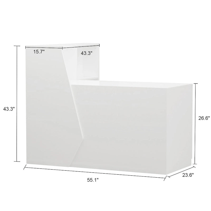 1-Drawer Reception Computer desk With one Door
