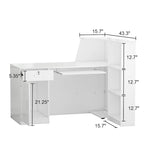 1-Drawer Reception Computer desk With one Door