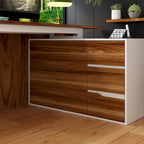 54.3 Kerrogee Bureau Informatique d'Angle avec Armoire Réversible