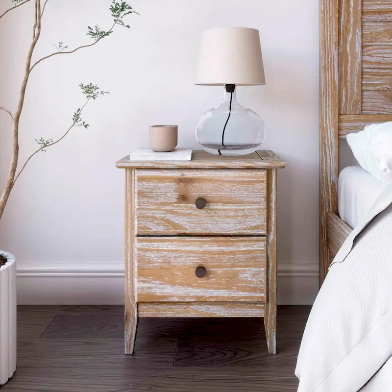 Table de chevet 2 tiroirs Greenport Grain Wood Furniture