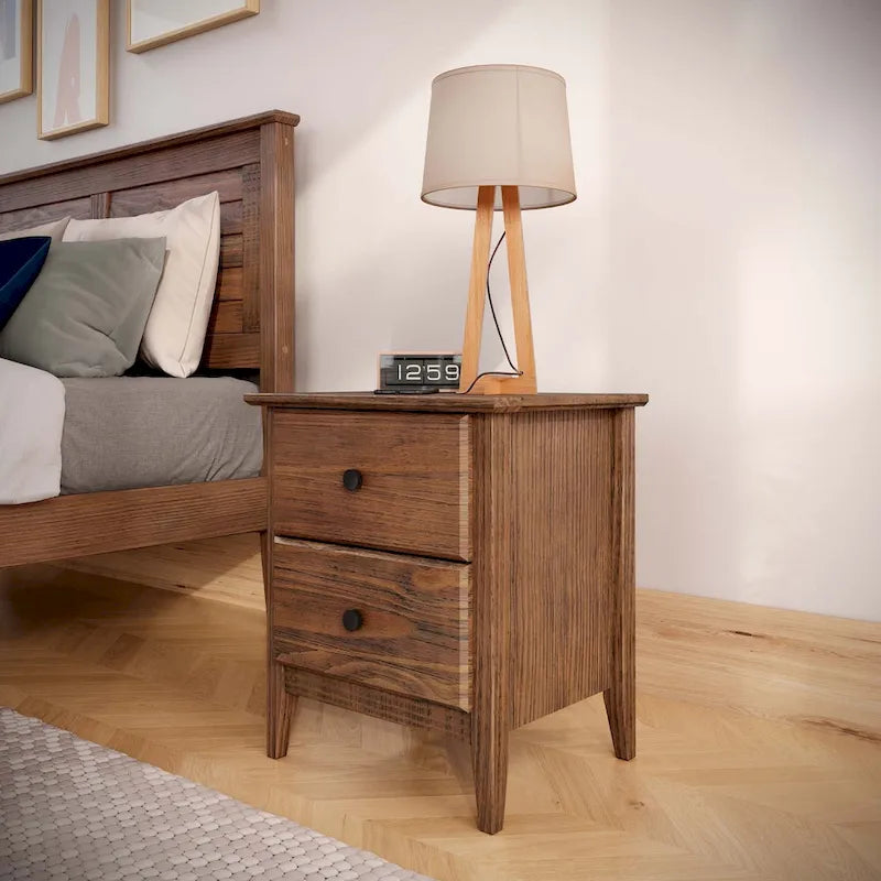 Table de chevet 2 tiroirs Greenport Grain Wood Furniture