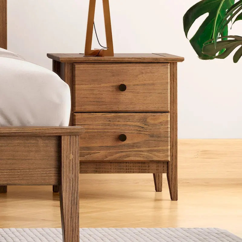 Table de chevet 2 tiroirs Greenport Grain Wood Furniture