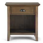 WYNDENHALL Normandy SOLID WOOD 24 inch Wide Bedside Nightstand Table