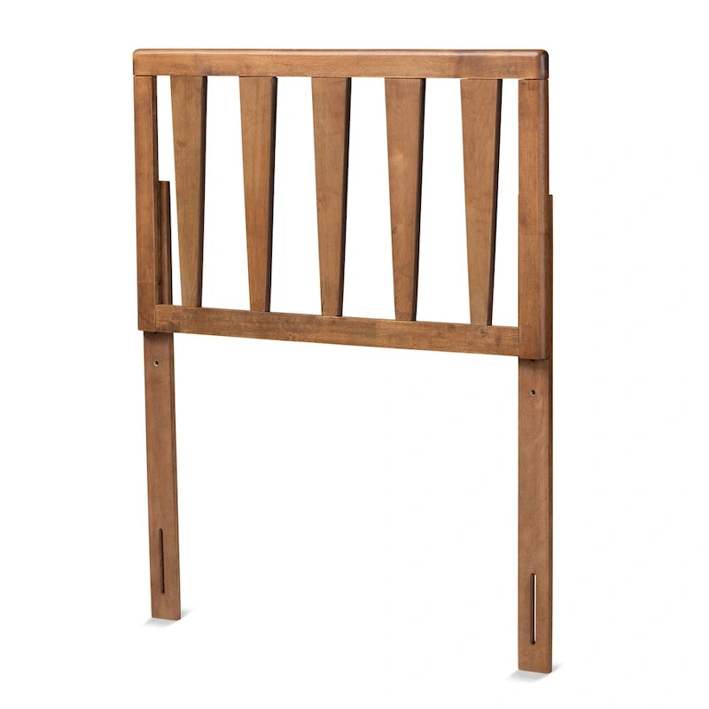 Tête de lit en bois à finition noyer cendré contemporain Duncan