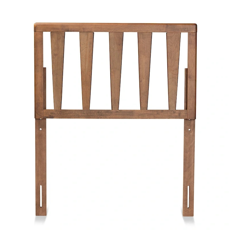 Tête de lit en bois à finition noyer cendré contemporain Duncan