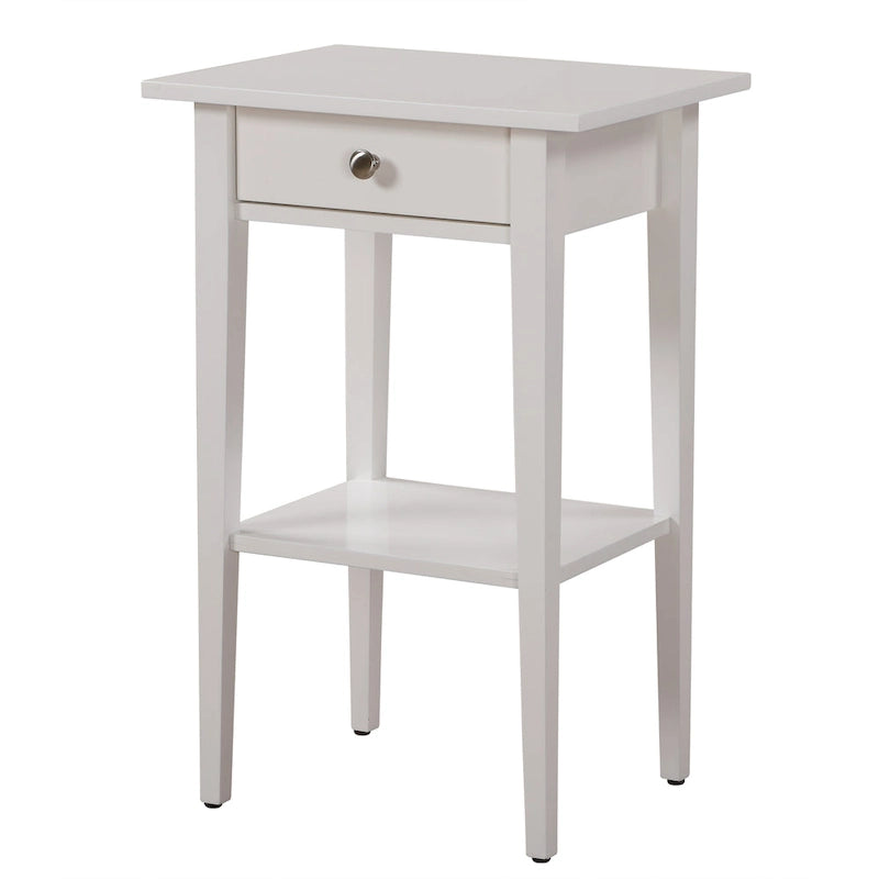Table de chevet en bois Dalton à 1 tiroir et étagère