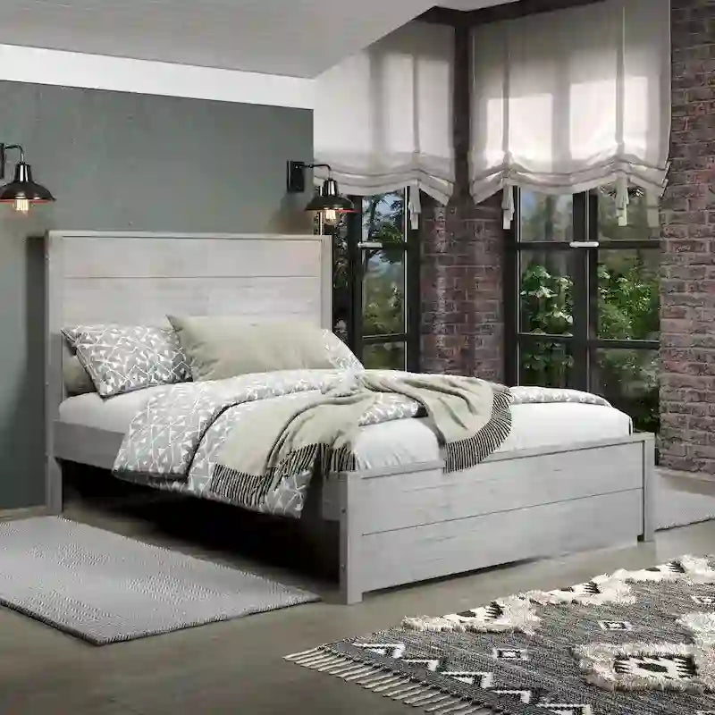 Lit en bois massif Hampton - Grand lit