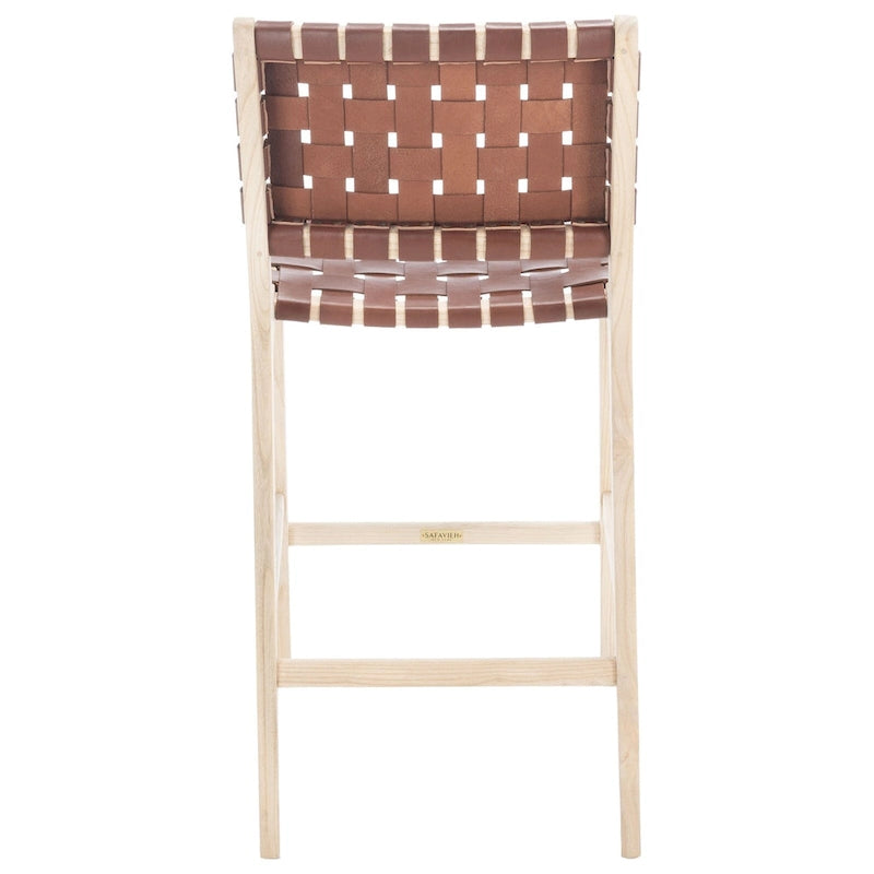 SAFAVIEH Nileema Tabouret de comptoir tissé de 68,6 cm – 19,7 x 20,1 x 40,7 – 20 l x 20 p x 41 H
