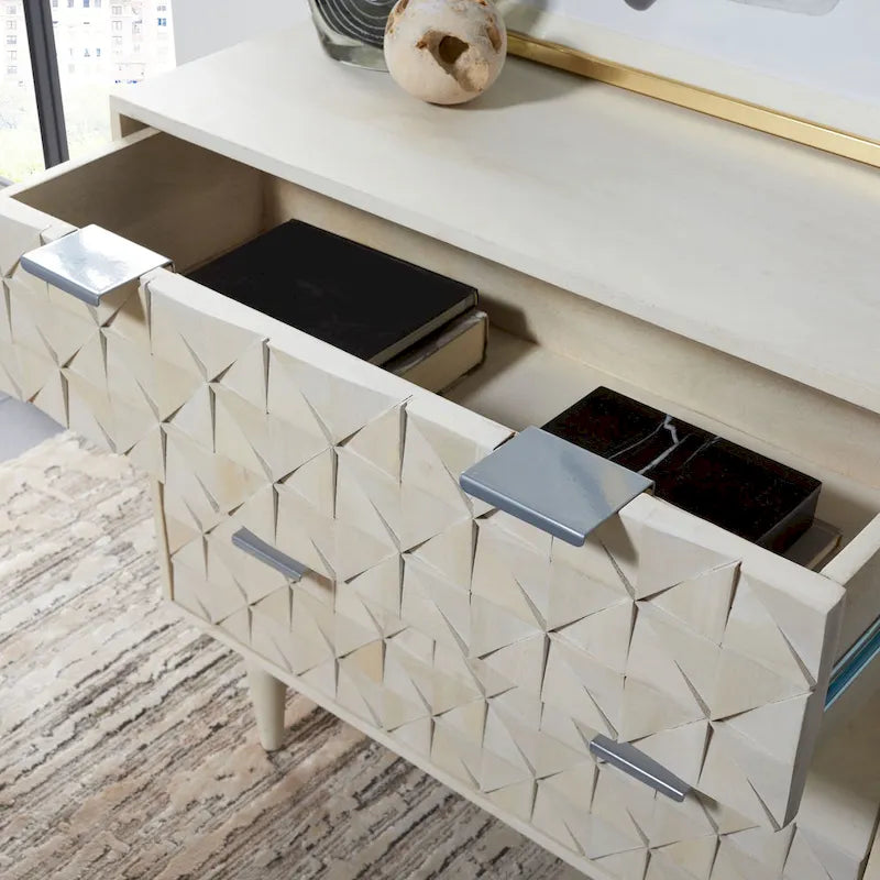Commode de chambre à 3 tiroirs Cena de SAFAVIEH