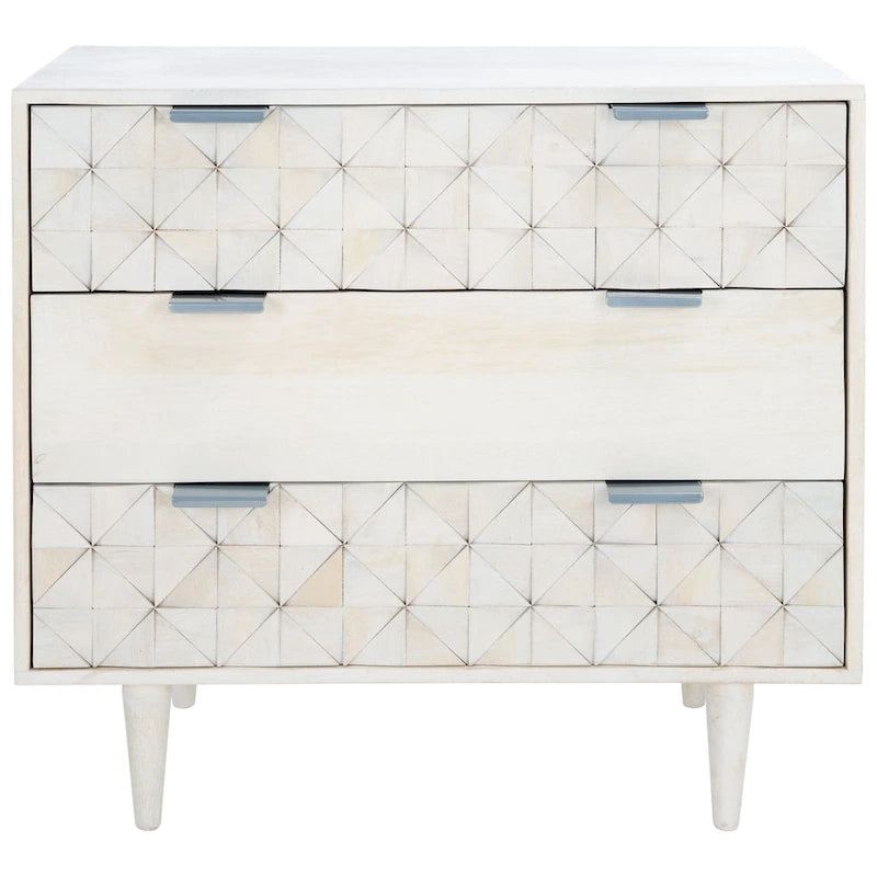 Commode de chambre à 3 tiroirs Cena de SAFAVIEH