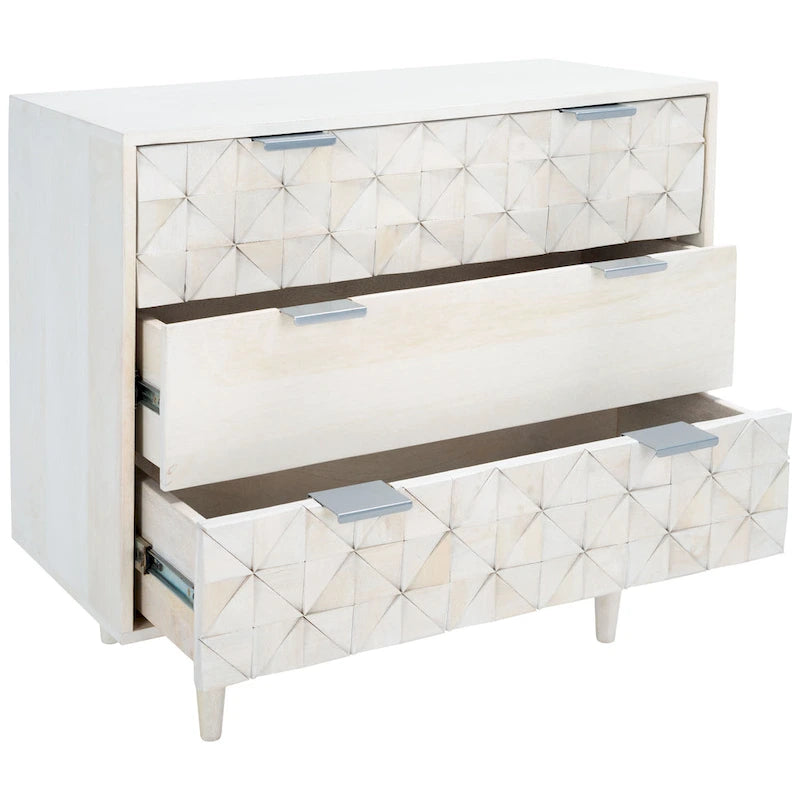 Commode de chambre à 3 tiroirs Cena de SAFAVIEH