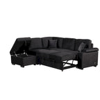 87.4 Sleeper Sofa Bed,2 in 1 Pull Out sofa bed L Shape Couch with Storage Ottoman for Living Room,Bedroom Couch and Small Apart