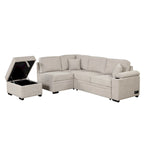 87.4 Sleeper Sofa Bed,2 in 1 Pull Out sofa bed L Shape Couch with Storage Ottoman for Living Room,Bedroom Couch and Small Apart