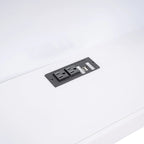 Lit de repos double avec tiroir gigogne, armoires de rangement et ports USB, blanc