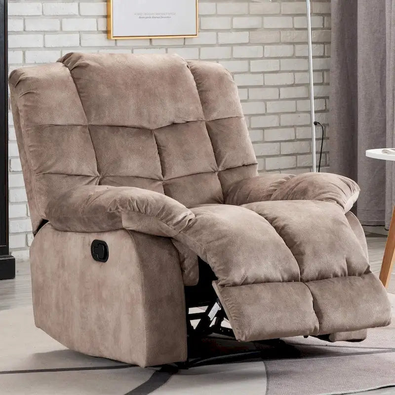 Manual Ergonomic Overstuffed Recliner Chair