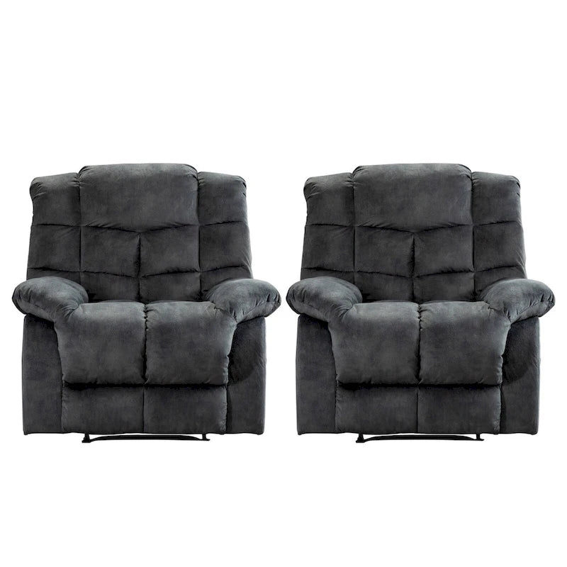 Manual Ergonomic Overstuffed Recliner Chair