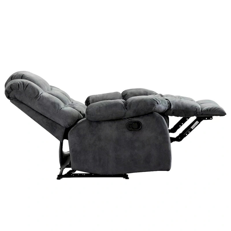 Manual Ergonomic Overstuffed Recliner Chair