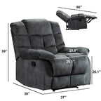 Manual Ergonomic Overstuffed Recliner Chair