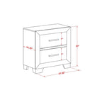 Ensemble de chambre queen Pandora en bois de East West Furniture avec un lit queen Cadres de finition blanche (Option de pièces)