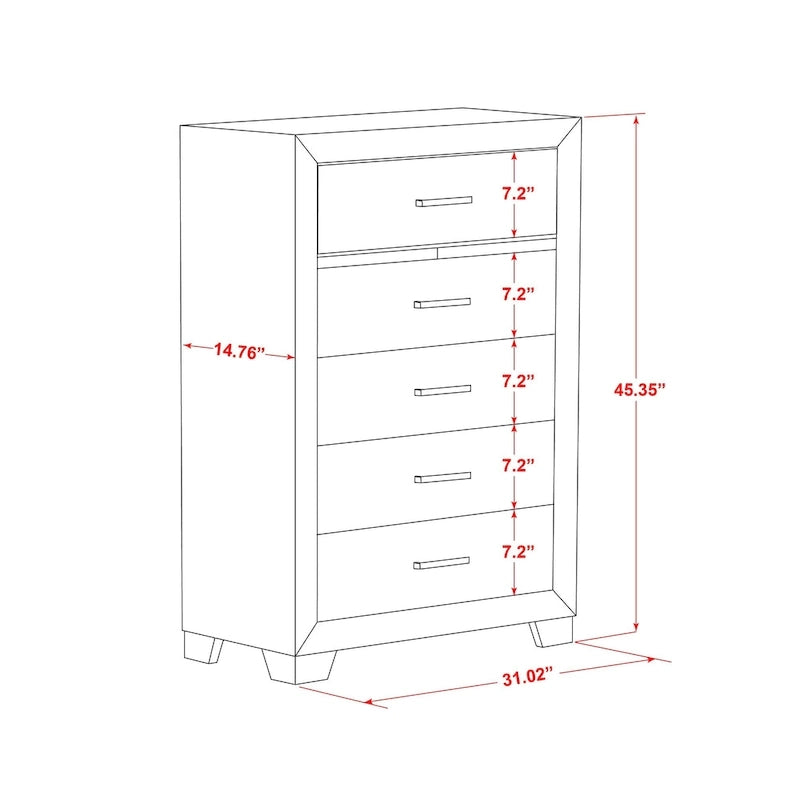 Ensemble de chambre queen Pandora en bois de East West Furniture avec un lit queen Cadres de finition blanche (Option de pièces)