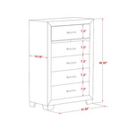 Ensemble de chambre queen Pandora en bois de East West Furniture avec un lit queen Cadres de finition blanche (Option de pièces)