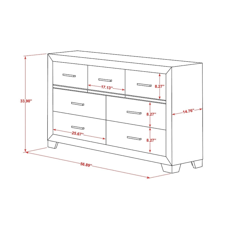 Ensemble de chambre queen Pandora en bois de East West Furniture avec un lit queen Cadres de finition blanche (Option de pièces)