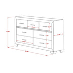Ensemble de chambre queen Pandora en bois de East West Furniture avec un lit queen Cadres de finition blanche (Option de pièces)