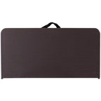2.83-Foot Square Bi-Fold Plastic Folding Table with Carrying Handle