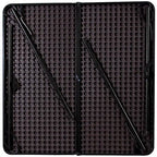 2.83-Foot Square Bi-Fold Plastic Folding Table with Carrying Handle