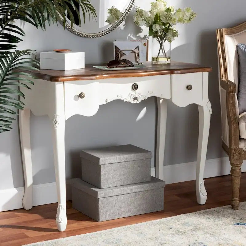 Console Sophie, style campagne chic traditionnel