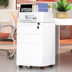 3 Drawer Mobile File Cabinet Lockable Storage Cabinet