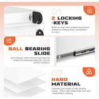 3 Drawer Mobile File Cabinet Lockable Storage Cabinet