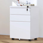 3 Drawer Mobile File Cabinet Lockable Storage Cabinet
