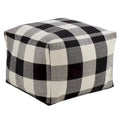 Buffalo Plaid Floor Pouf