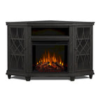Meuble TV cheminée électrique Lynette 56 gris par Real Flame