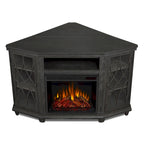 Meuble TV cheminée électrique Lynette 56 gris par Real Flame