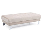 Derek Oversized Velvet Ottoman