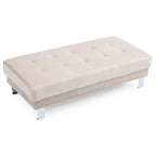 Derek Oversized Velvet Ottoman