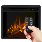 Cheminée électrique Calie 67 avec meuble TV blanc de Real Flame